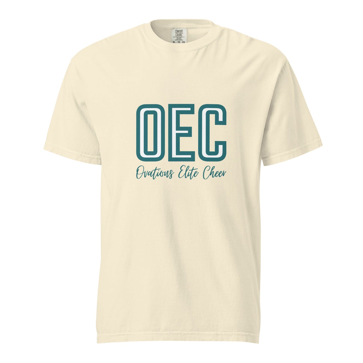 Signature | Comfort Colors T-Shirt | Ovations Elite Cheer | Script Logo