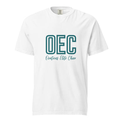 Signature | Comfort Colors T-Shirt | Ovations Elite Cheer | Script Logo