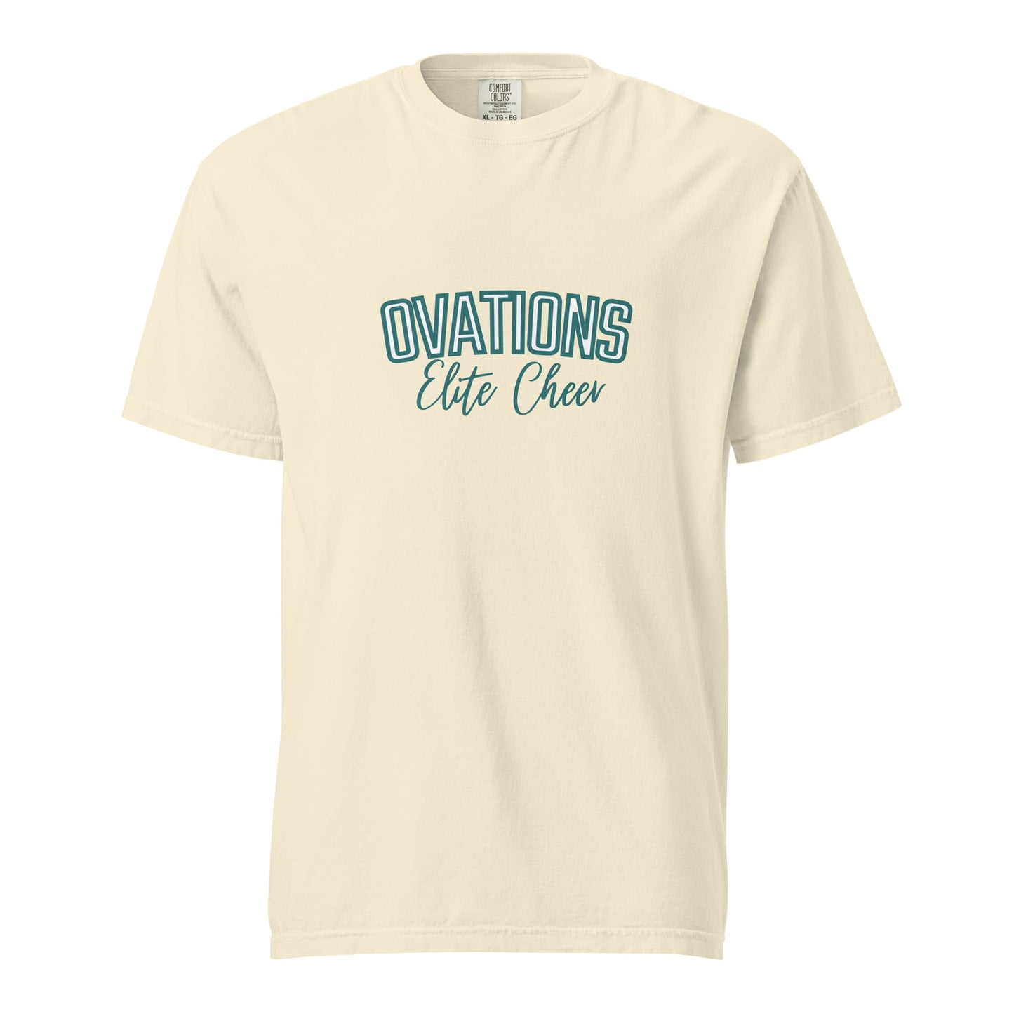 Signature | Comfort Colors T-Shirt | Ovations Elite Cheer | Vanguard Logo
