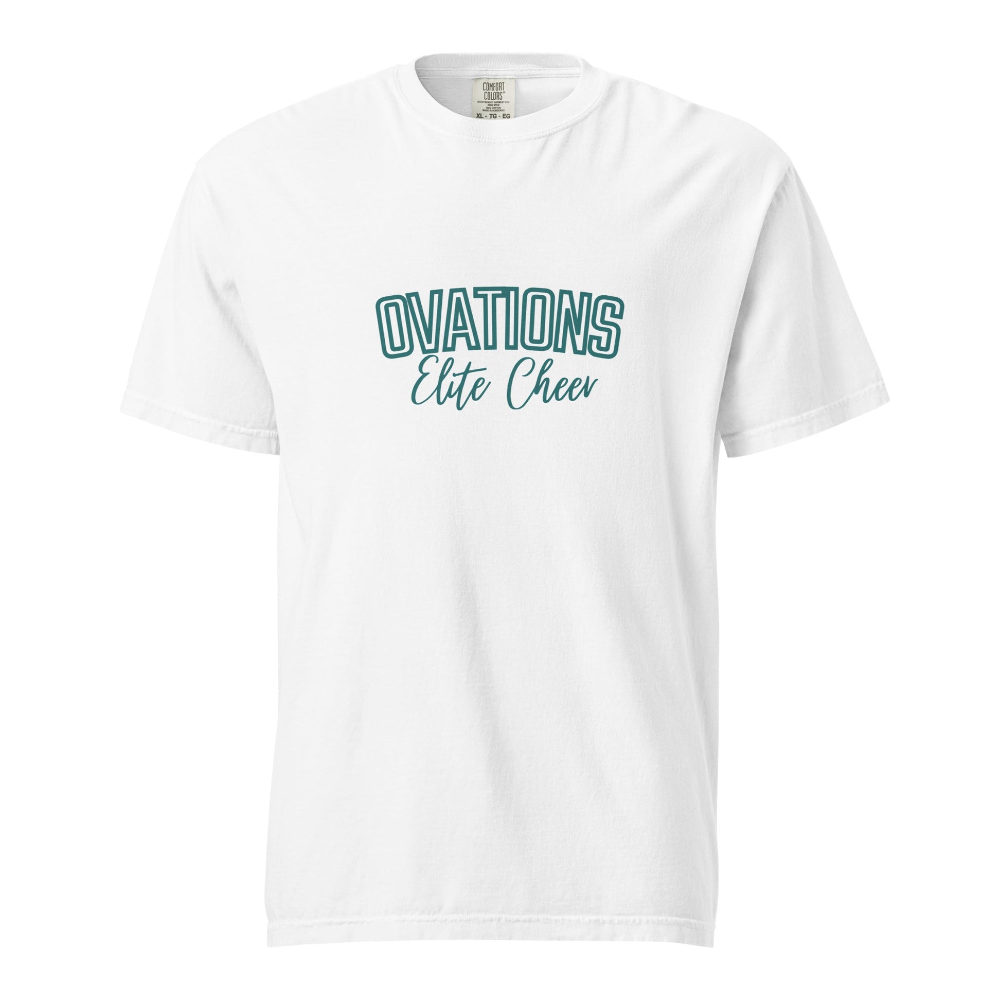Signature | Comfort Colors T-Shirt | Ovations Elite Cheer | Vanguard Logo