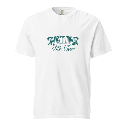 Signature | Comfort Colors T-Shirt | Ovations Elite Cheer | Vanguard Logo