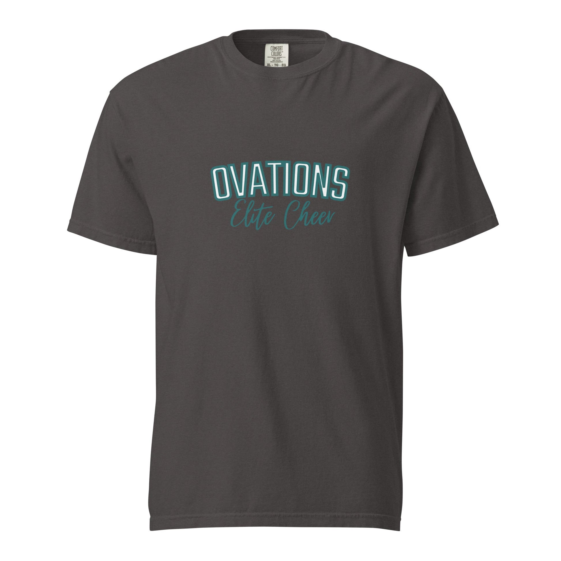 Signature | Comfort Colors T-Shirt | Ovations Elite Cheer | Vanguard Logo