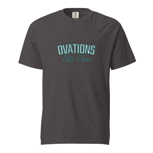 Signature | Comfort Colors T-Shirt | Ovations Elite Cheer | Vanguard Logo