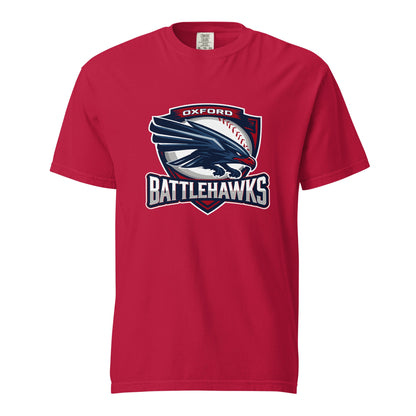 Signature | Comfort Colors T-Shirt | Oxford Battlehawks 13U | Badge Logo