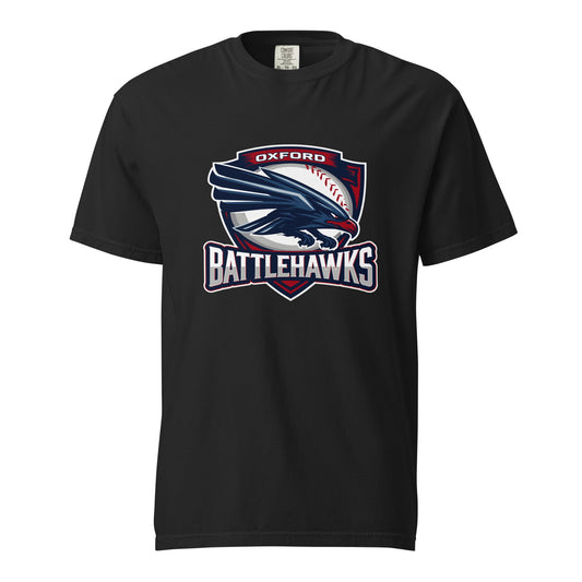 Signature | Comfort Colors T-Shirt | Oxford Battlehawks 13U | Badge Logo