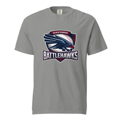 Signature | Comfort Colors T-Shirt | Oxford Battlehawks 13U | Badge Logo