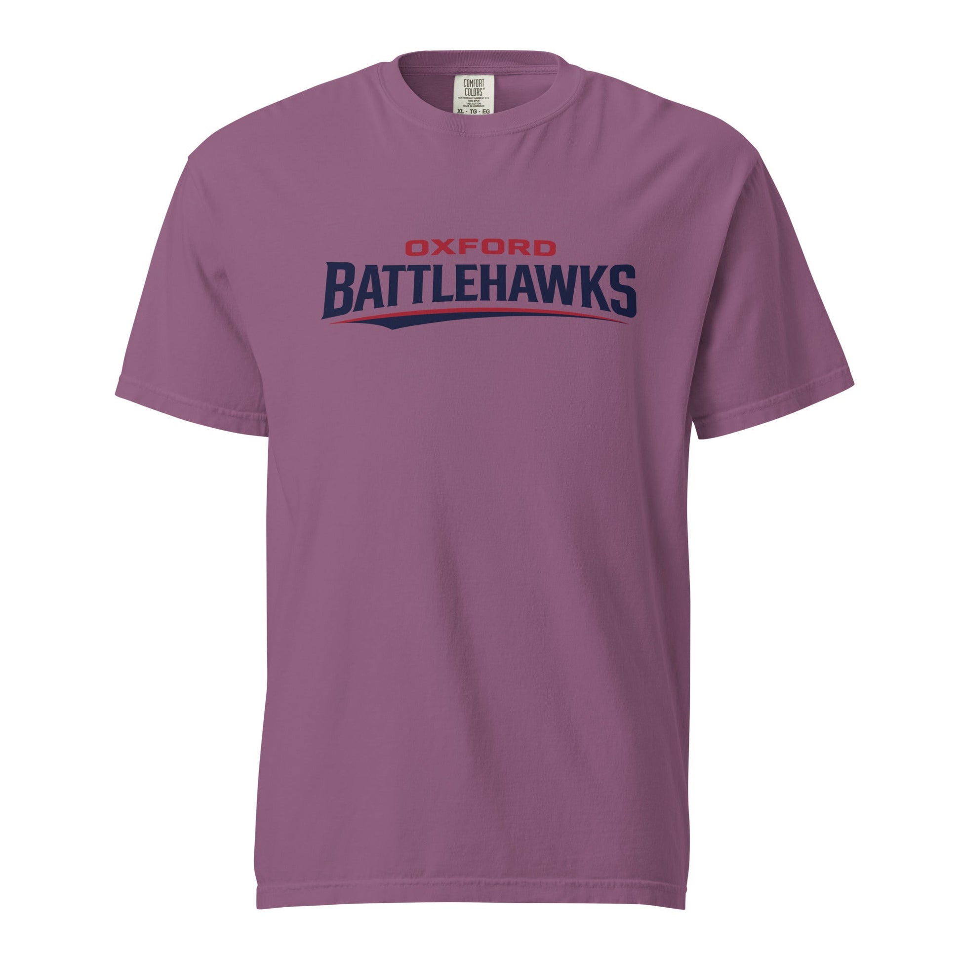 Signature | Comfort Colors T-Shirt | Oxford Battlehawks 13U | Raptor Logo