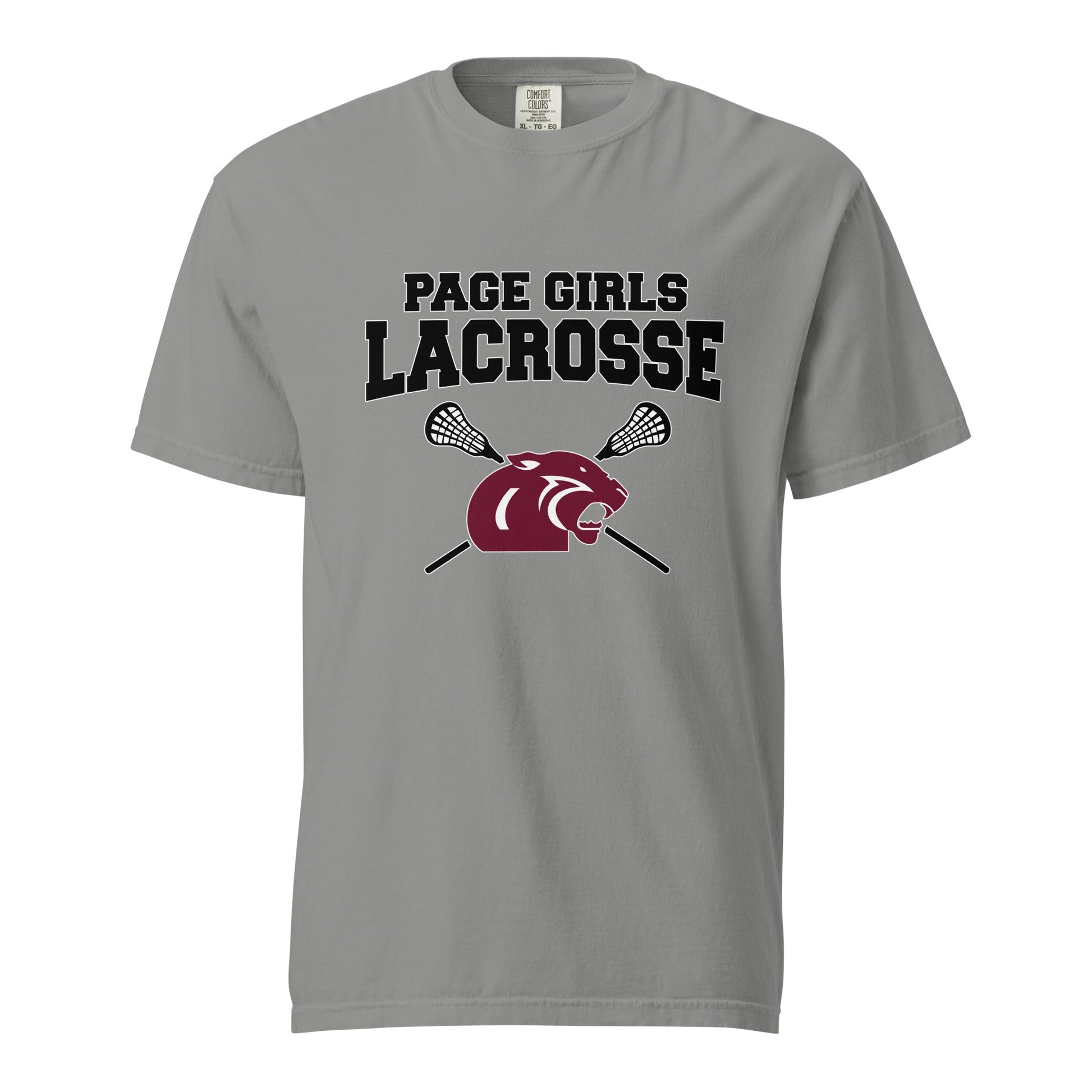 Signature | Comfort Colors T-Shirt | Page Middle Girls Lacrosse