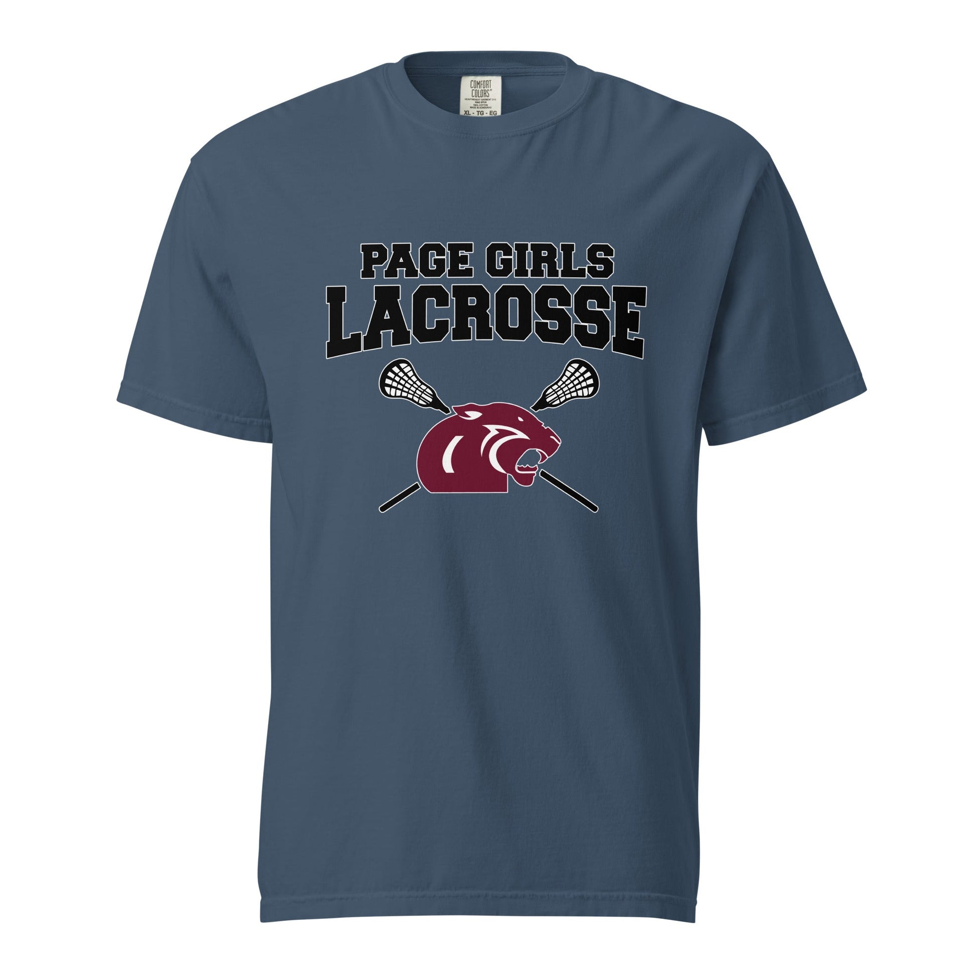 Signature | Comfort Colors T-Shirt | Page Middle Girls Lacrosse