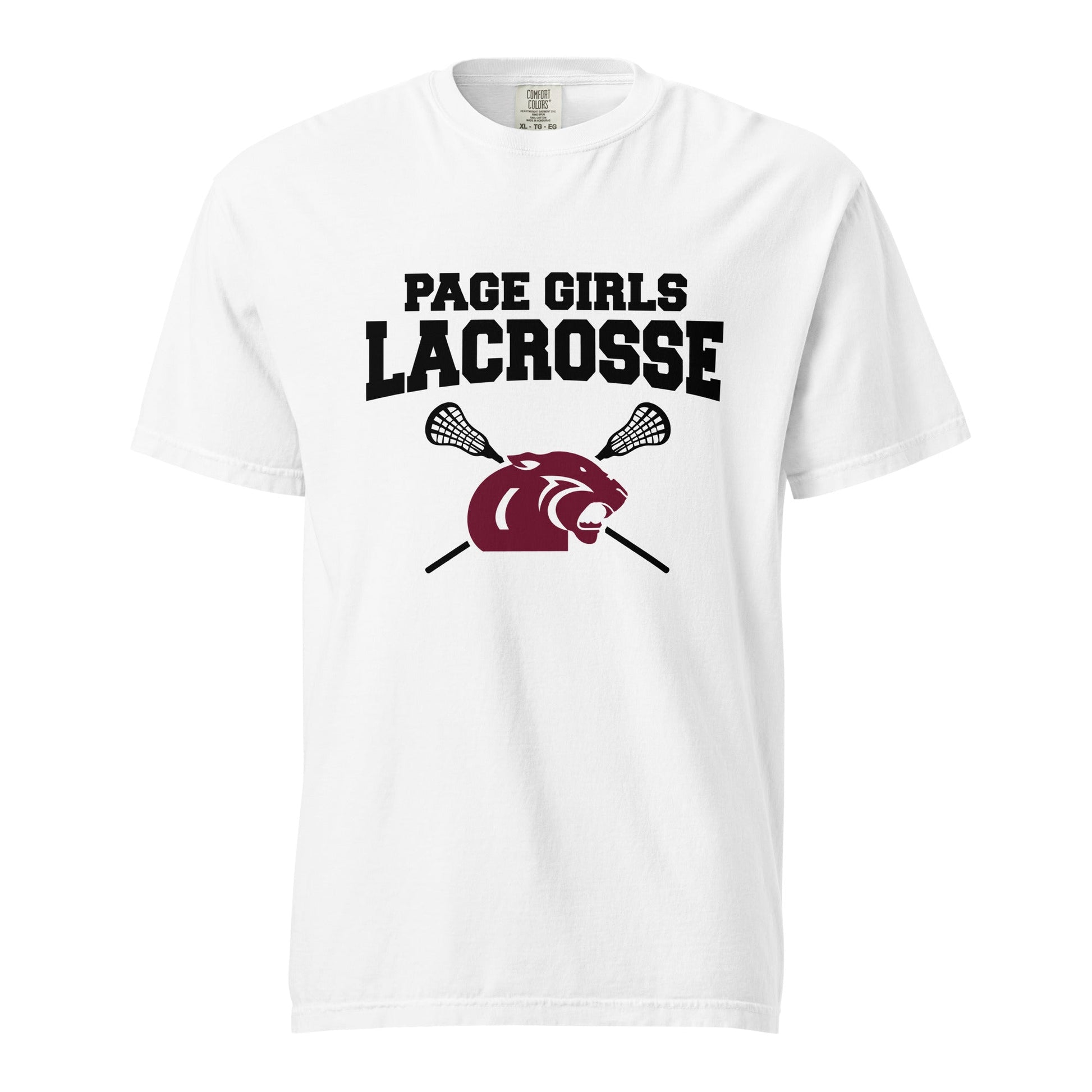 Signature | Comfort Colors T-Shirt | Page Middle Girls Lacrosse