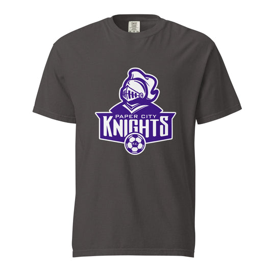 Signature | Comfort Colors T-Shirt | Paper City Futbol Club | Emblem Logo