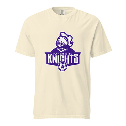 Signature | Comfort Colors T-Shirt | Paper City Futbol Club | Emblem Logo