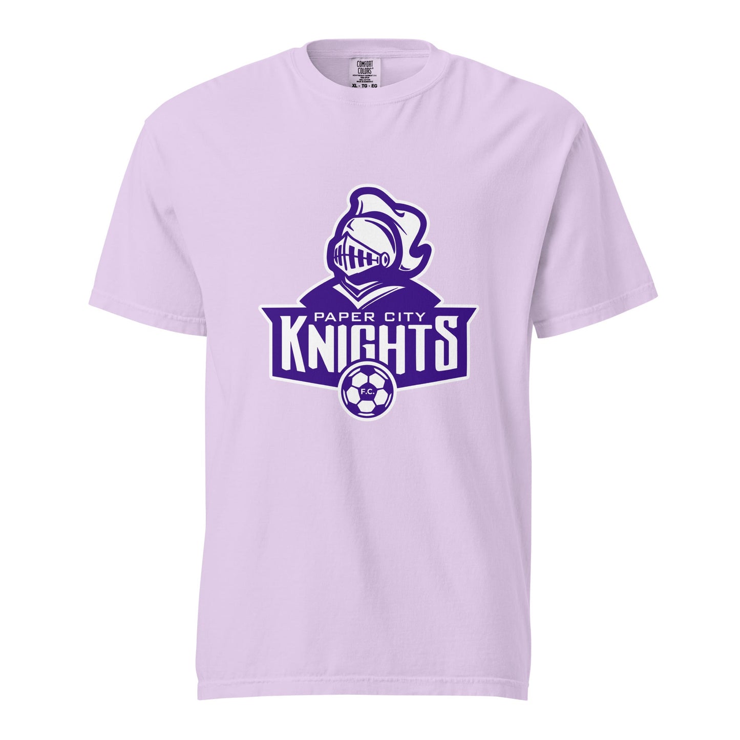 Signature | Comfort Colors T-Shirt | Paper City Futbol Club | Emblem Logo
