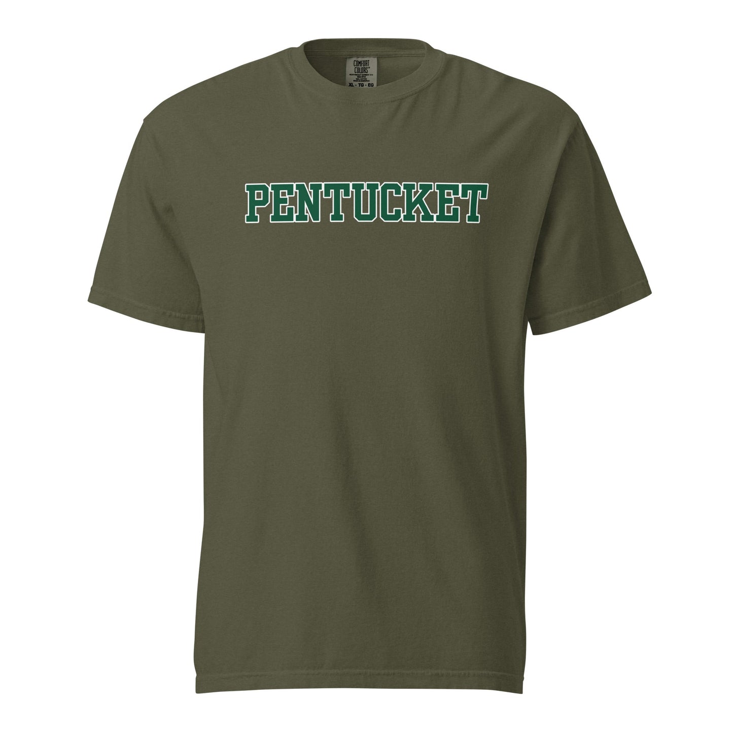 Signature | Comfort Colors T-Shirt | Pentucket Youth Football and Cheer | Script Logo