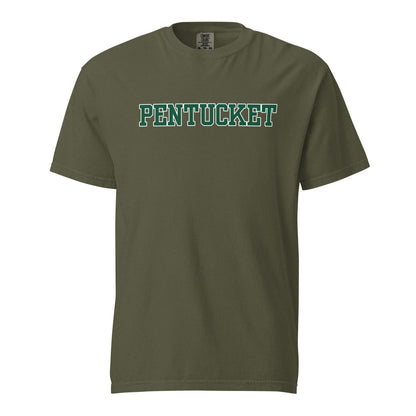 Signature | Comfort Colors T-Shirt | Pentucket Youth Football and Cheer | Script Logo