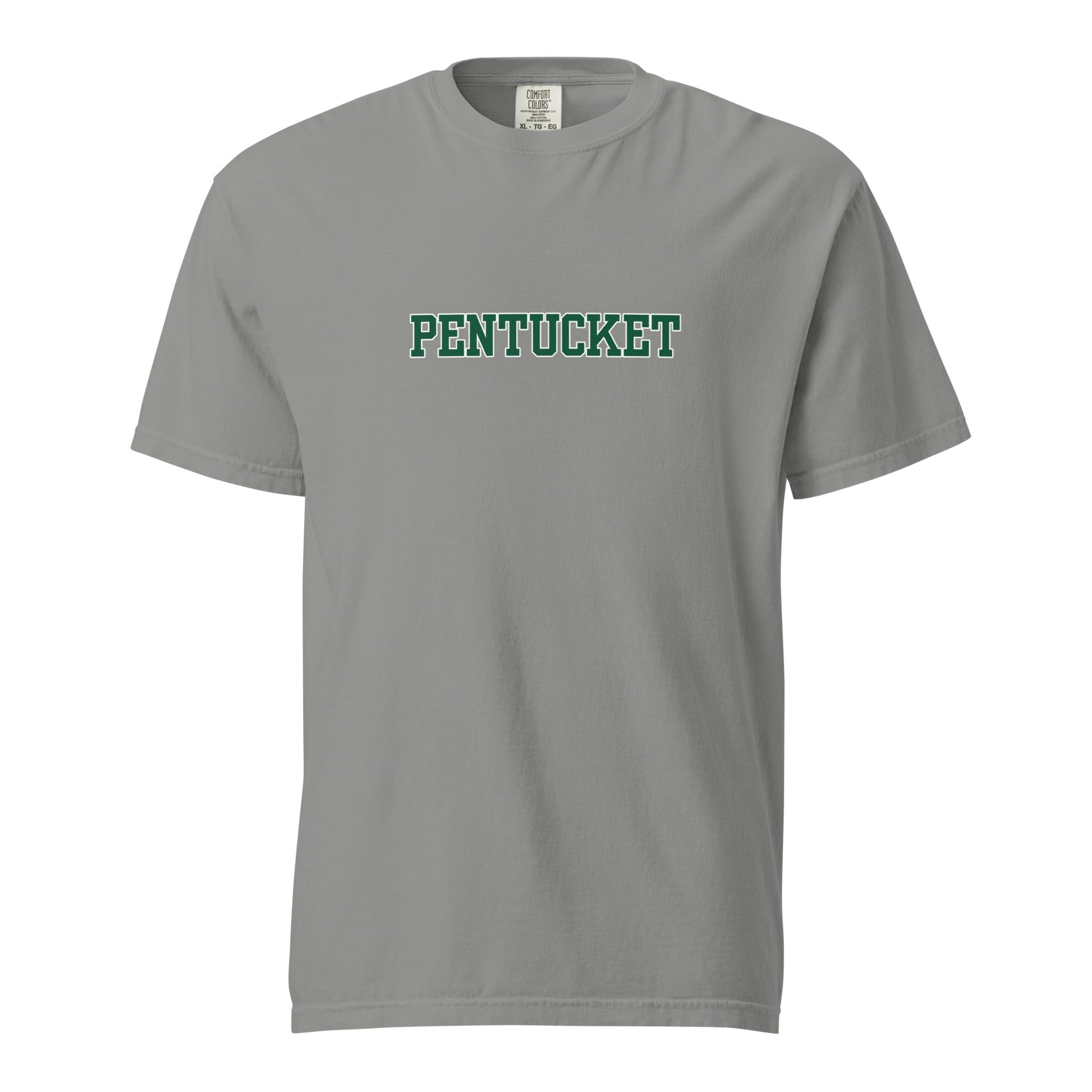 Signature | Comfort Colors T-Shirt | Pentucket Youth Football and Cheer | Script Logo