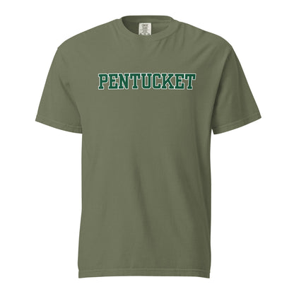 Signature | Comfort Colors T-Shirt | Pentucket Youth Football and Cheer | Script Logo