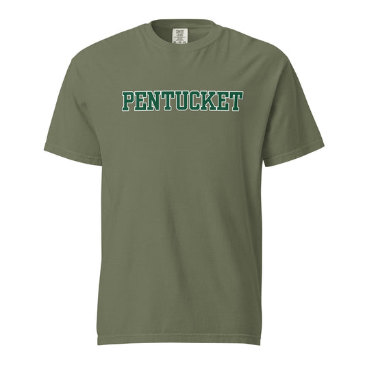 Signature | Comfort Colors T-Shirt | Pentucket Youth Football and Cheer | Script Logo