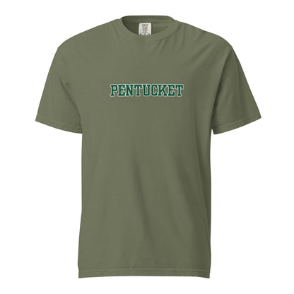 Signature | Comfort Colors T-Shirt | Pentucket Youth Football and Cheer | Script Logo