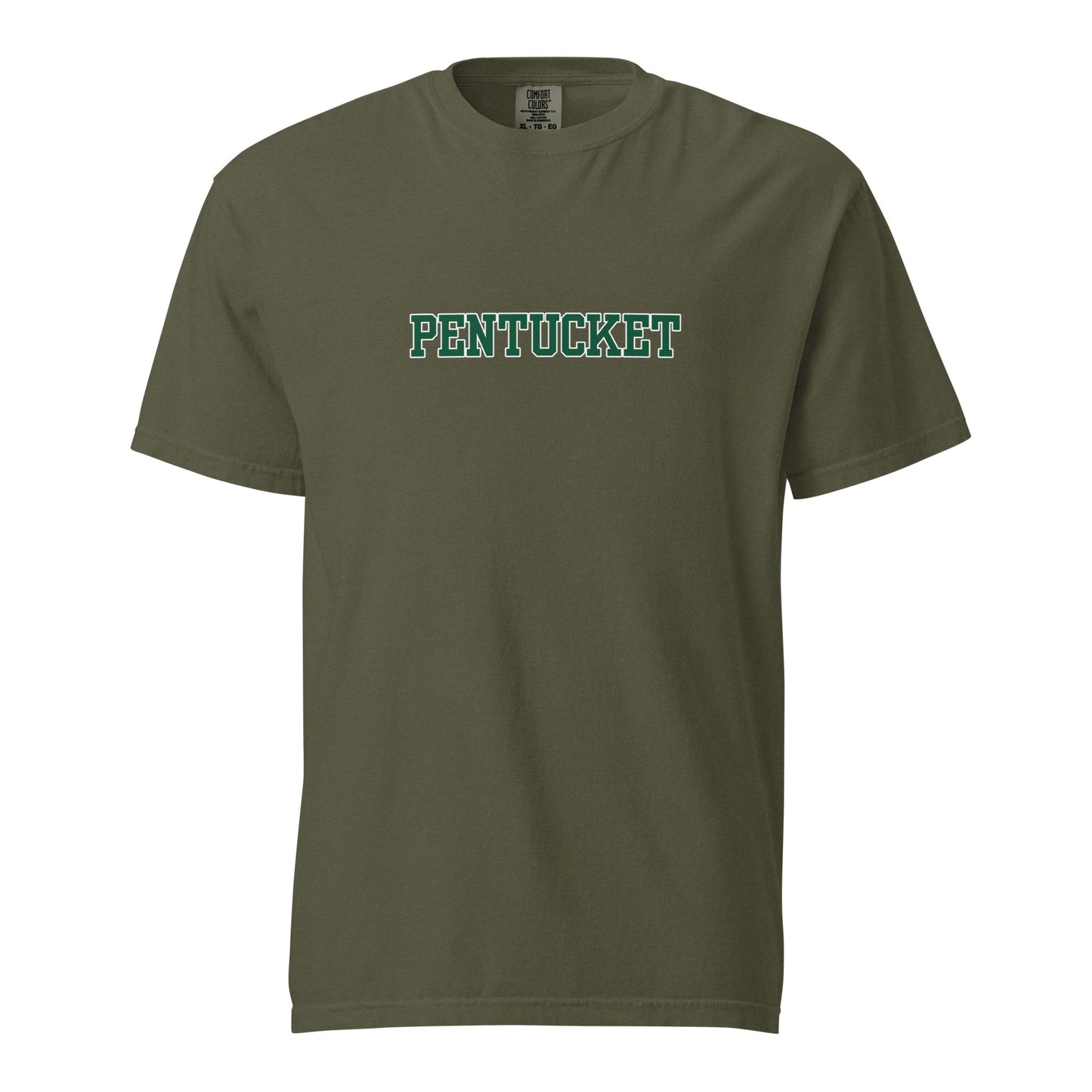 Signature | Comfort Colors T-Shirt | Pentucket Youth Football and Cheer | Script Logo
