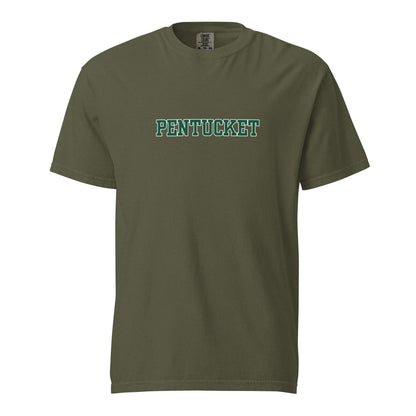 Signature | Comfort Colors T-Shirt | Pentucket Youth Football and Cheer | Script Logo