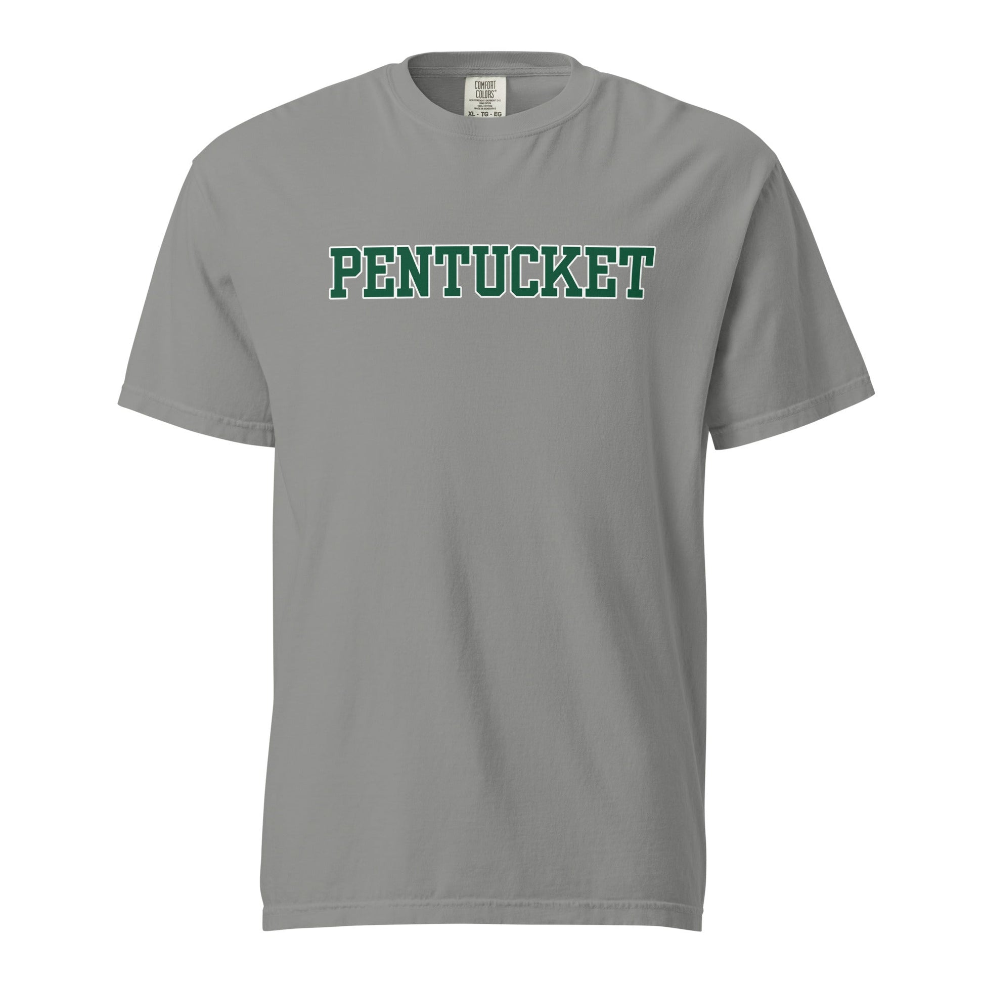 Signature | Comfort Colors T-Shirt | Pentucket Youth Football and Cheer | Script Logo