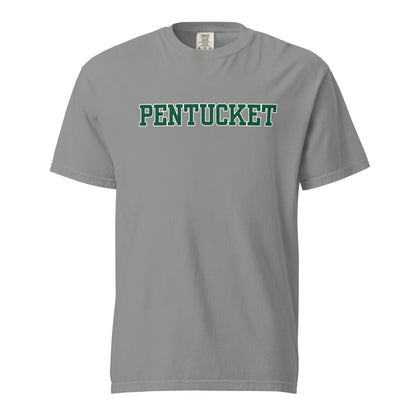 Signature | Comfort Colors T-Shirt | Pentucket Youth Football and Cheer | Script Logo
