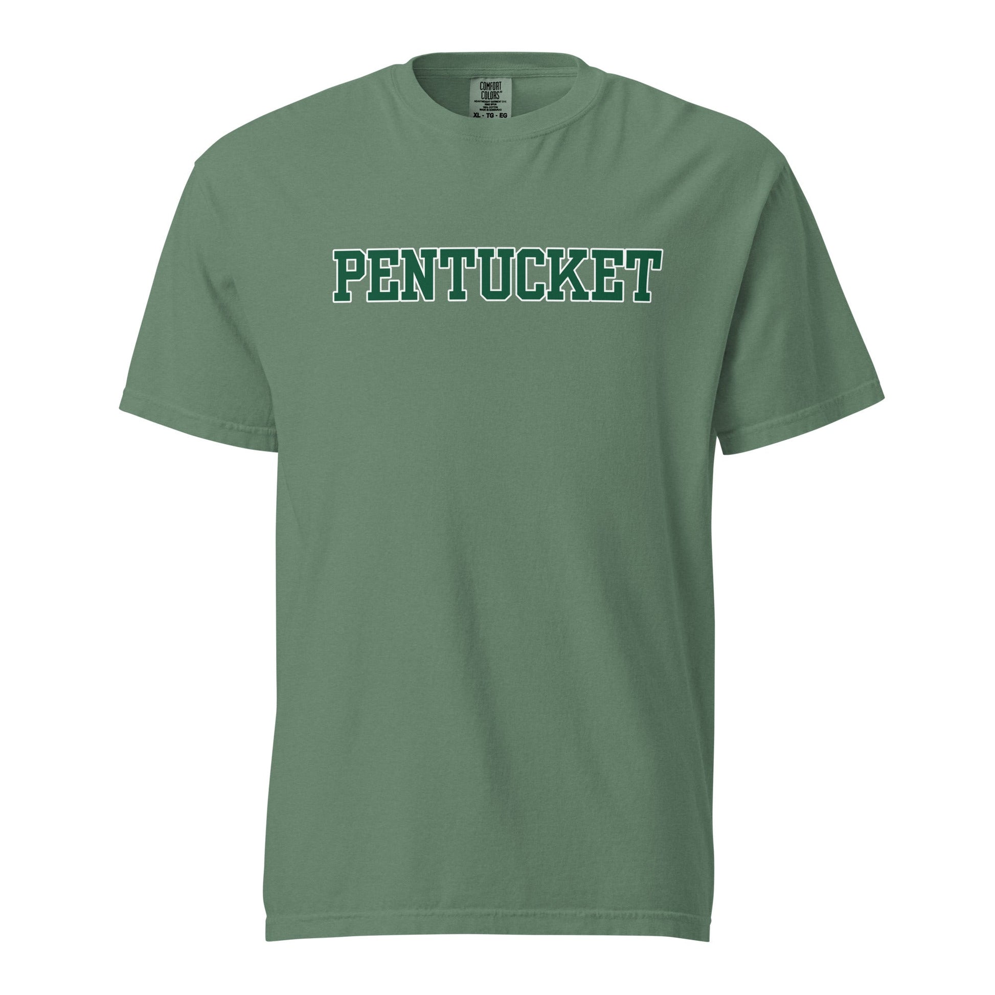 Signature | Comfort Colors T-Shirt | Pentucket Youth Football and Cheer | Script Logo