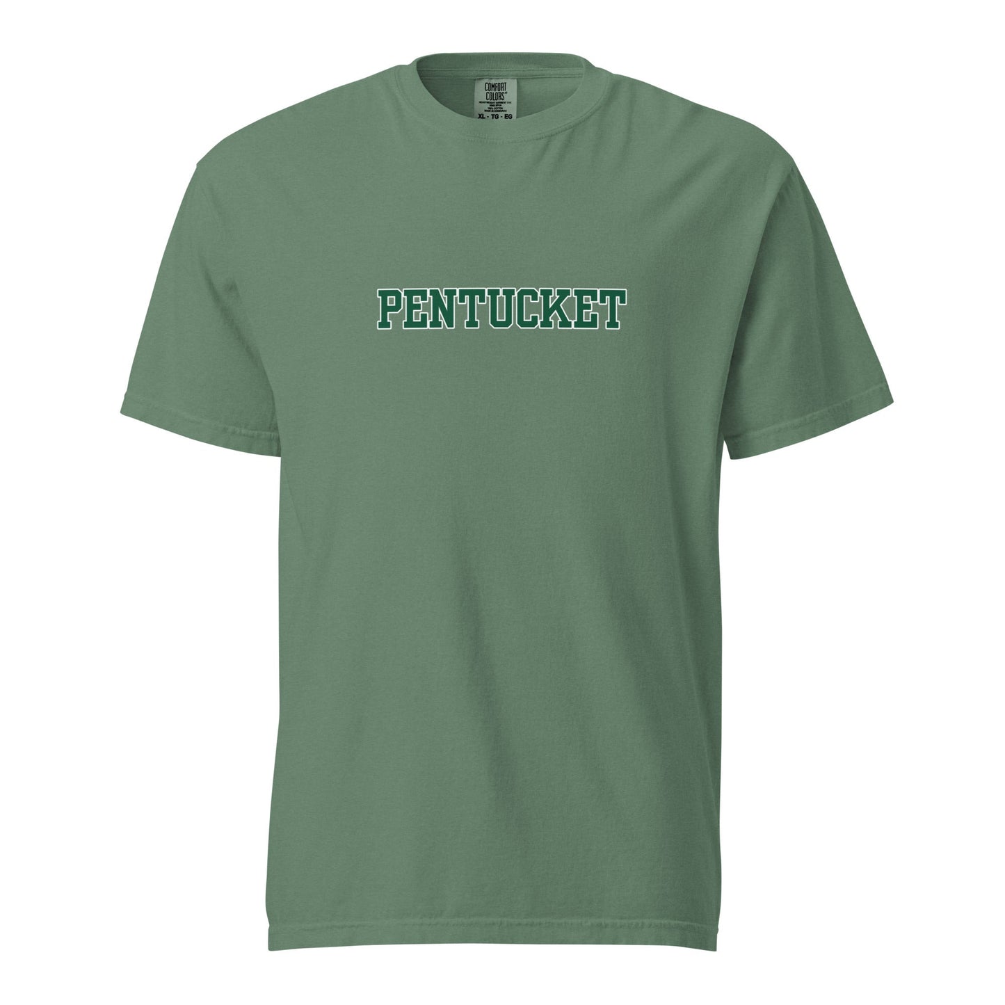 Signature | Comfort Colors T-Shirt | Pentucket Youth Football and Cheer | Script Logo