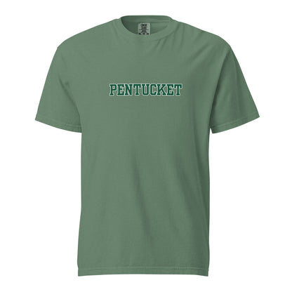 Signature | Comfort Colors T-Shirt | Pentucket Youth Football and Cheer | Script Logo