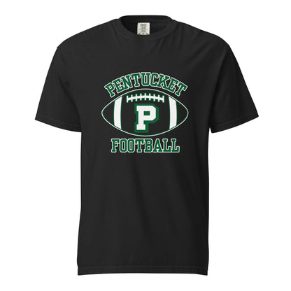 Signature | Comfort Colors T-Shirt | Pentucket Youth Football and Cheer | Varsity Badge Logo