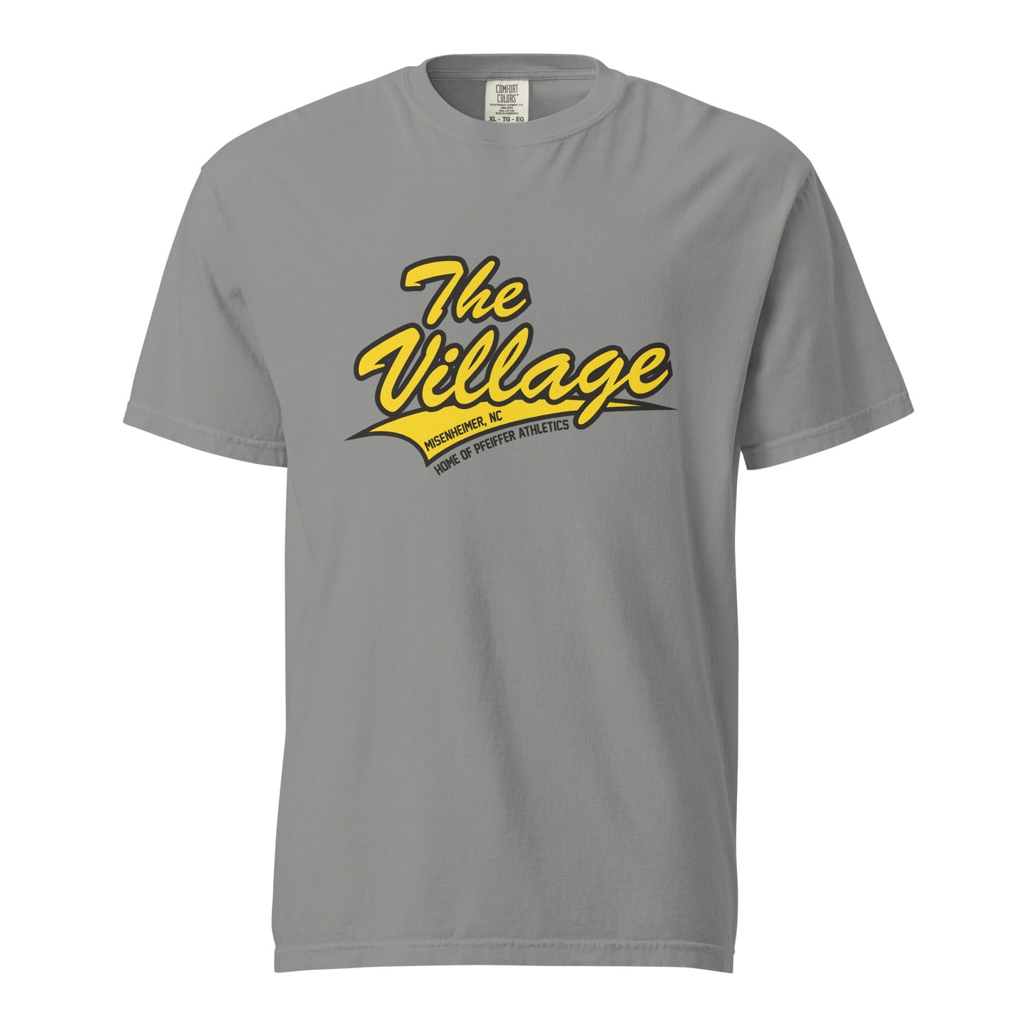 Signature | Comfort Colors T-Shirt | Pfeiffer University Golf | Village Logo