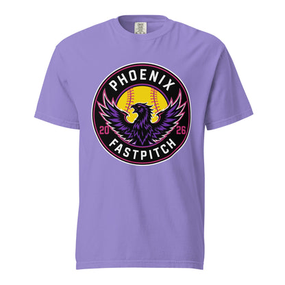 Signature | Comfort Colors T-Shirt | Phoenix Fastpitch | Badge Logo