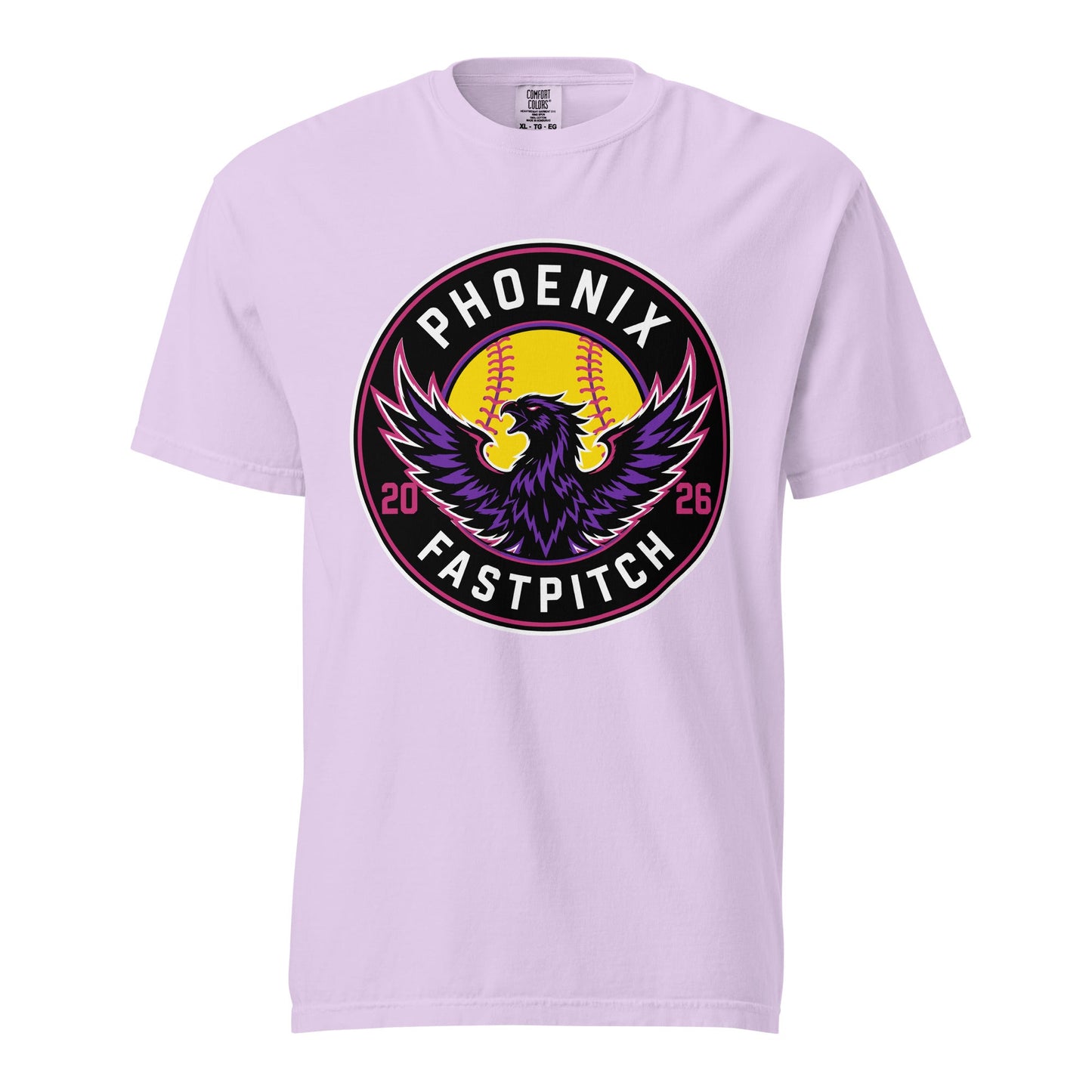 Signature | Comfort Colors T-Shirt | Phoenix Fastpitch | Badge Logo