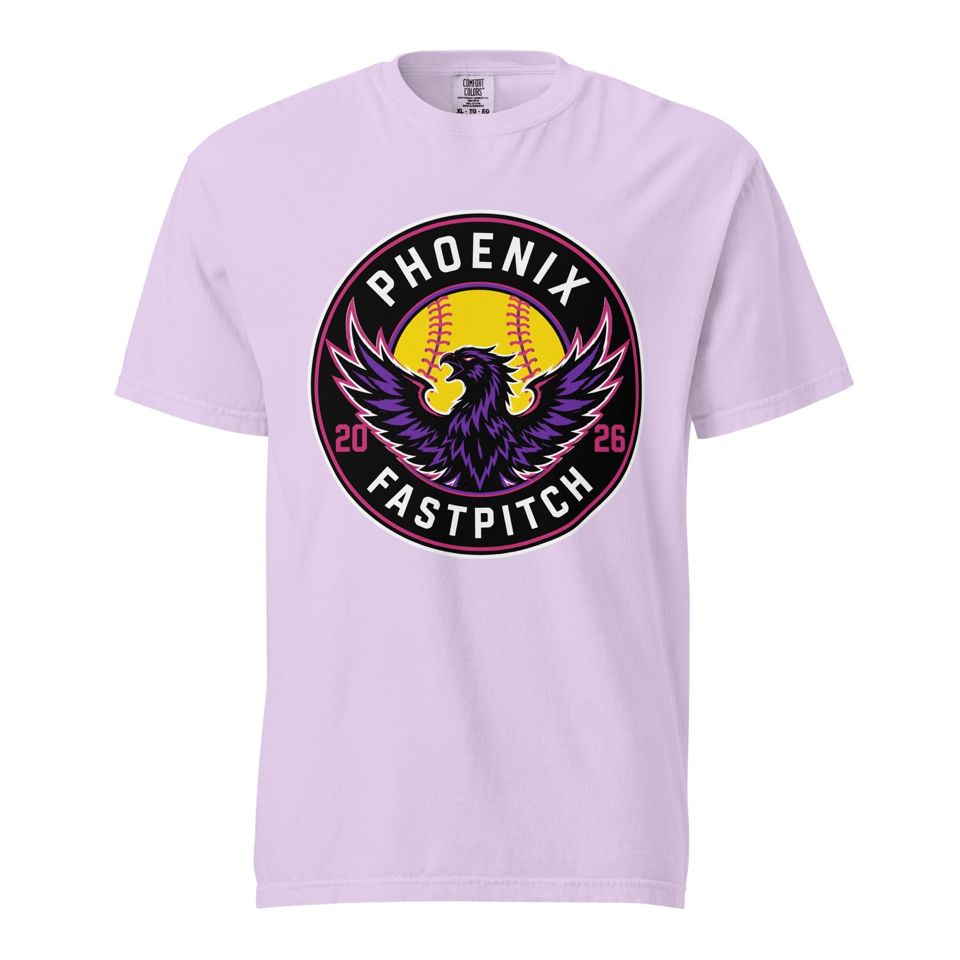 Signature | Comfort Colors T-Shirt | Phoenix Fastpitch | Badge Logo