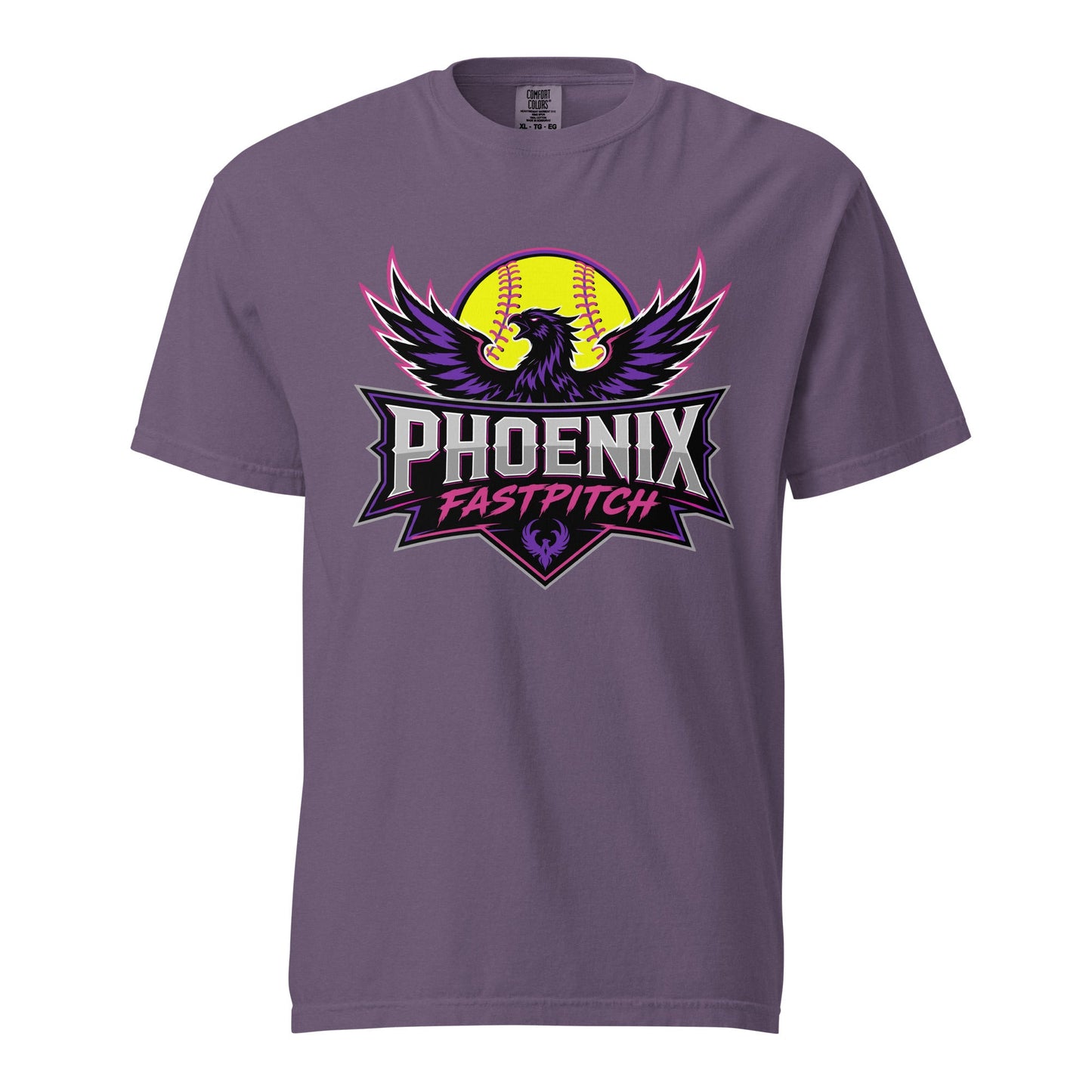 Signature | Comfort Colors T-Shirt | Phoenix Fastpitch | Emblem Logo