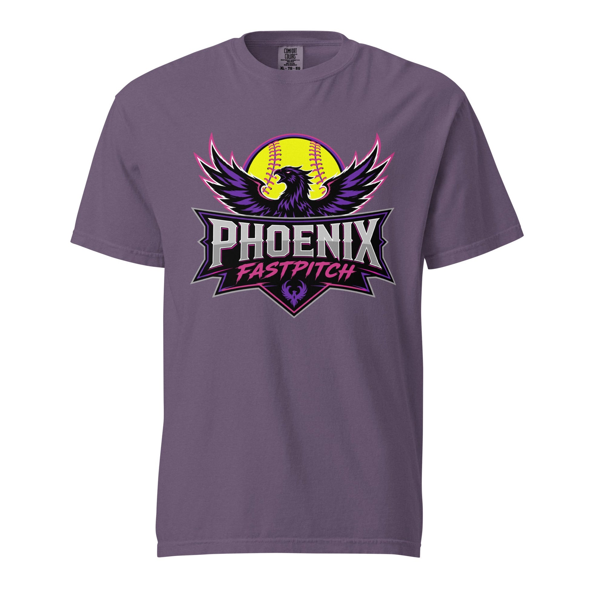 Signature | Comfort Colors T-Shirt | Phoenix Fastpitch | Emblem Logo