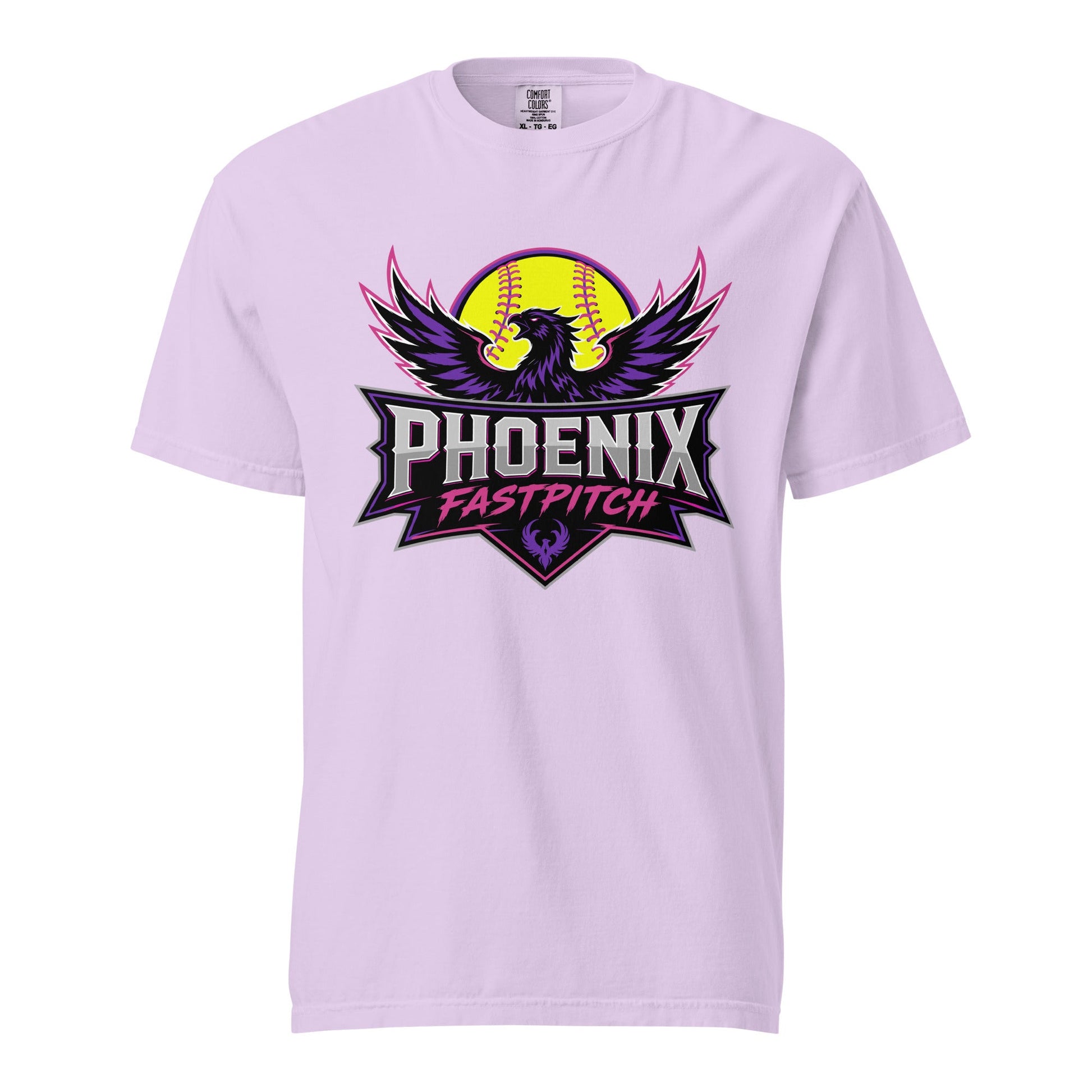 Signature | Comfort Colors T-Shirt | Phoenix Fastpitch | Emblem Logo