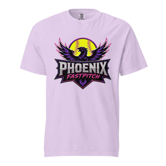 Signature | Comfort Colors T-Shirt | Phoenix Fastpitch | Emblem Logo