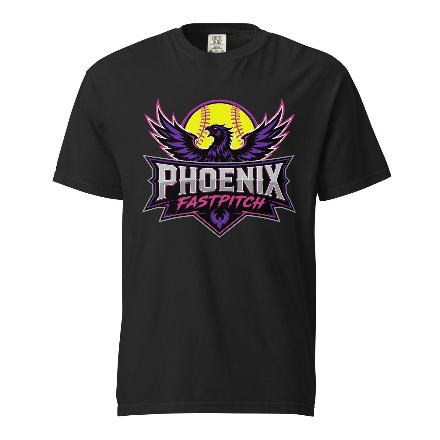 Signature | Comfort Colors T-Shirt | Phoenix Fastpitch | Emblem Logo