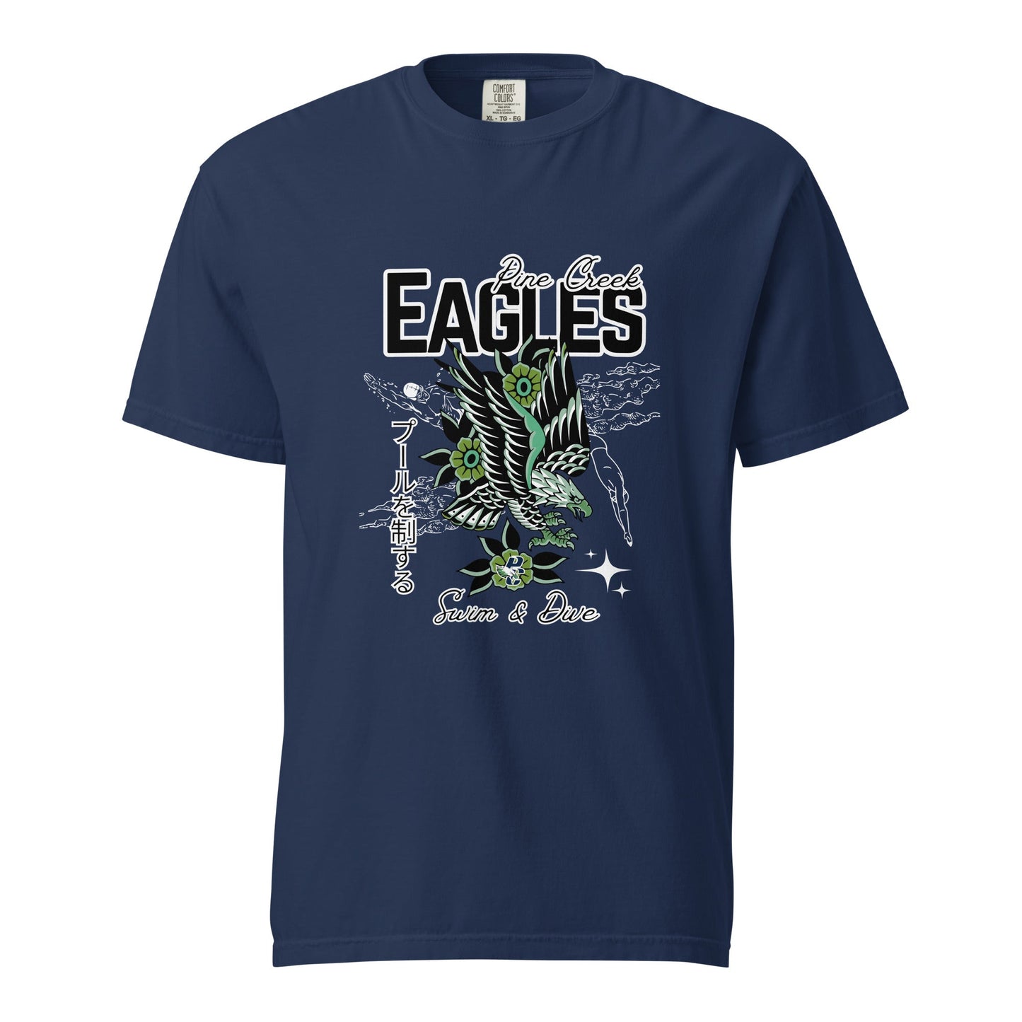 Signature | Comfort Colors T-Shirt | PINE CREEK SWIM & DIVE | '25 Logo