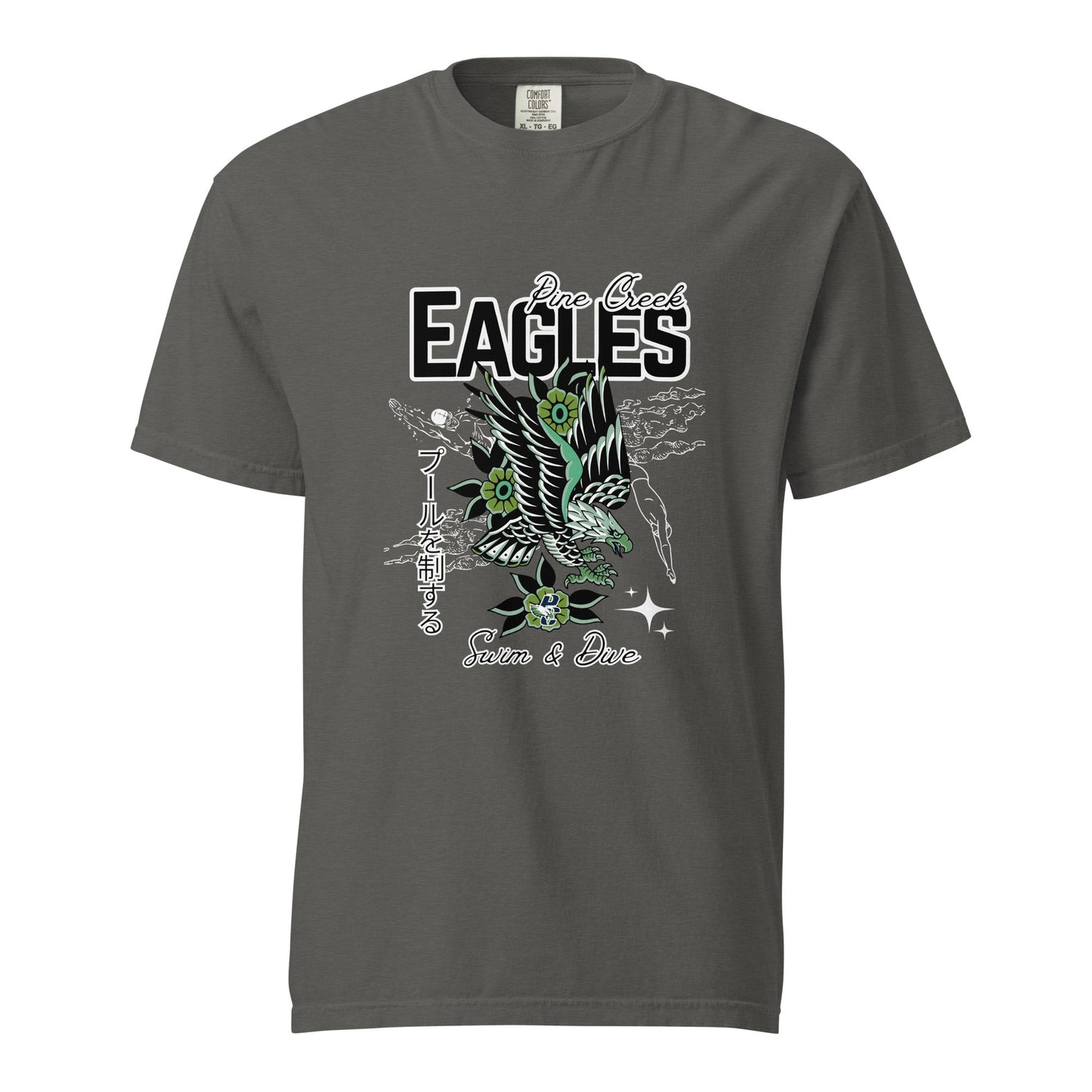 Signature | Comfort Colors T-Shirt | PINE CREEK SWIM & DIVE | '25 Logo