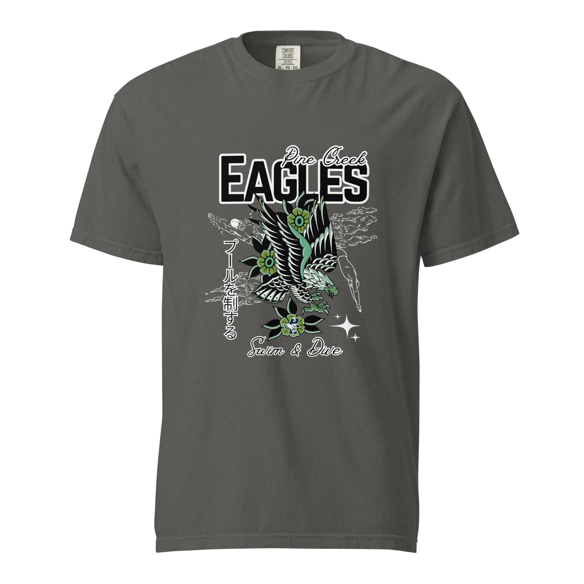 Signature | Comfort Colors T-Shirt | PINE CREEK SWIM & DIVE | '25 Logo