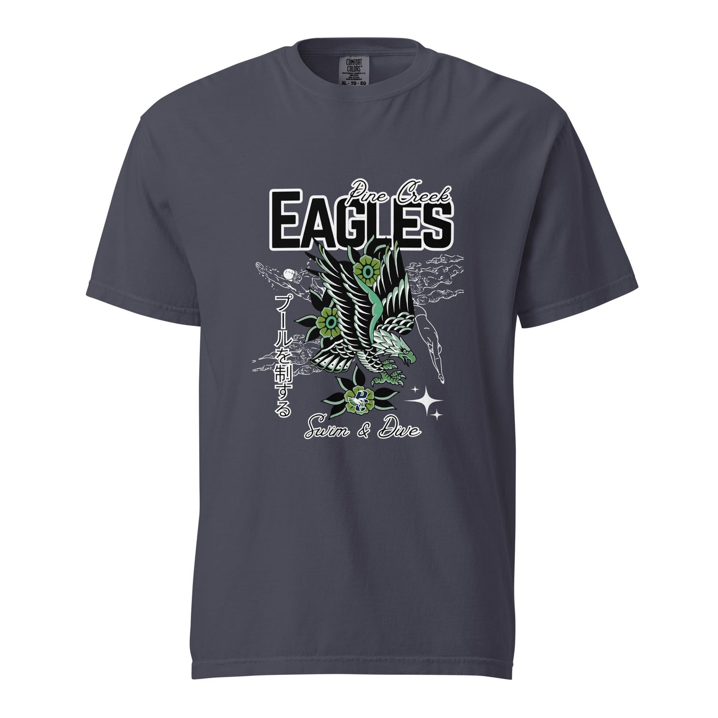 Signature | Comfort Colors T-Shirt | PINE CREEK SWIM & DIVE | '25 Logo