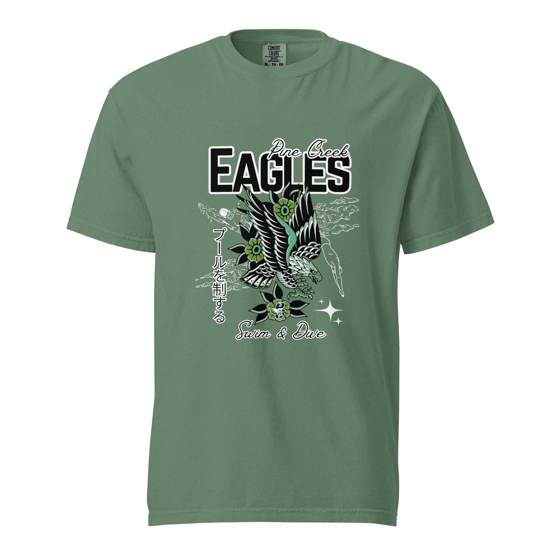 Signature | Comfort Colors T-Shirt | PINE CREEK SWIM & DIVE | '25 Logo