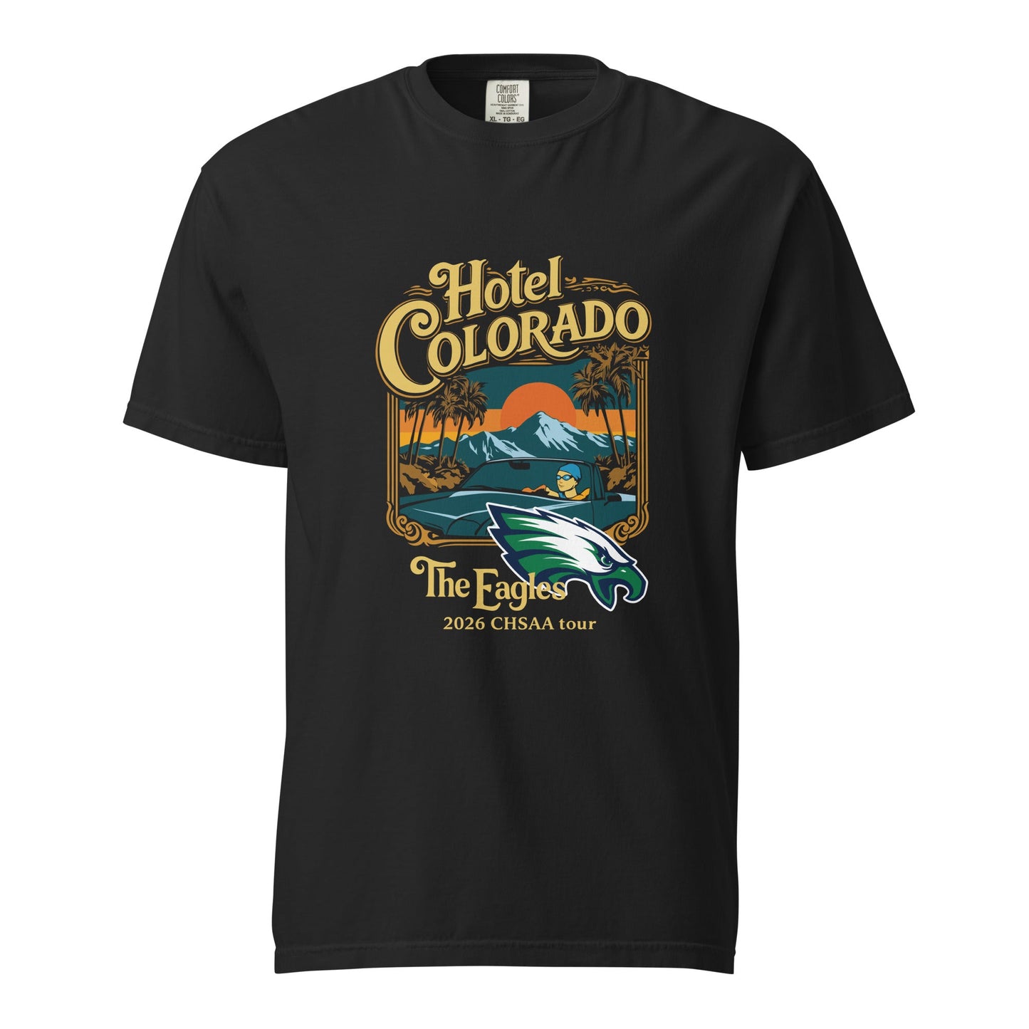 Signature | Comfort Colors T-Shirt | PINE CREEK SWIM & DIVE | Hotel Colorado Logo