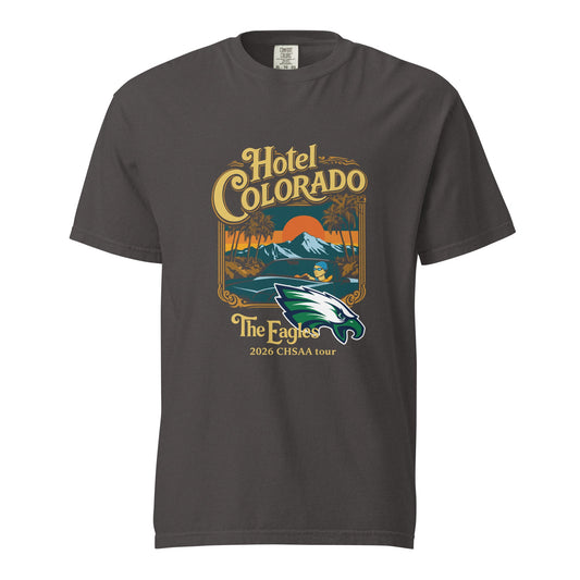 Signature | Comfort Colors T-Shirt | PINE CREEK SWIM & DIVE | Hotel Colorado Logo