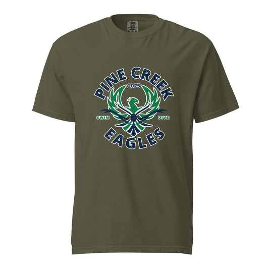 Signature | Comfort Colors T-Shirt | PINE CREEK SWIM & DIVE | Swim & Dive Logo