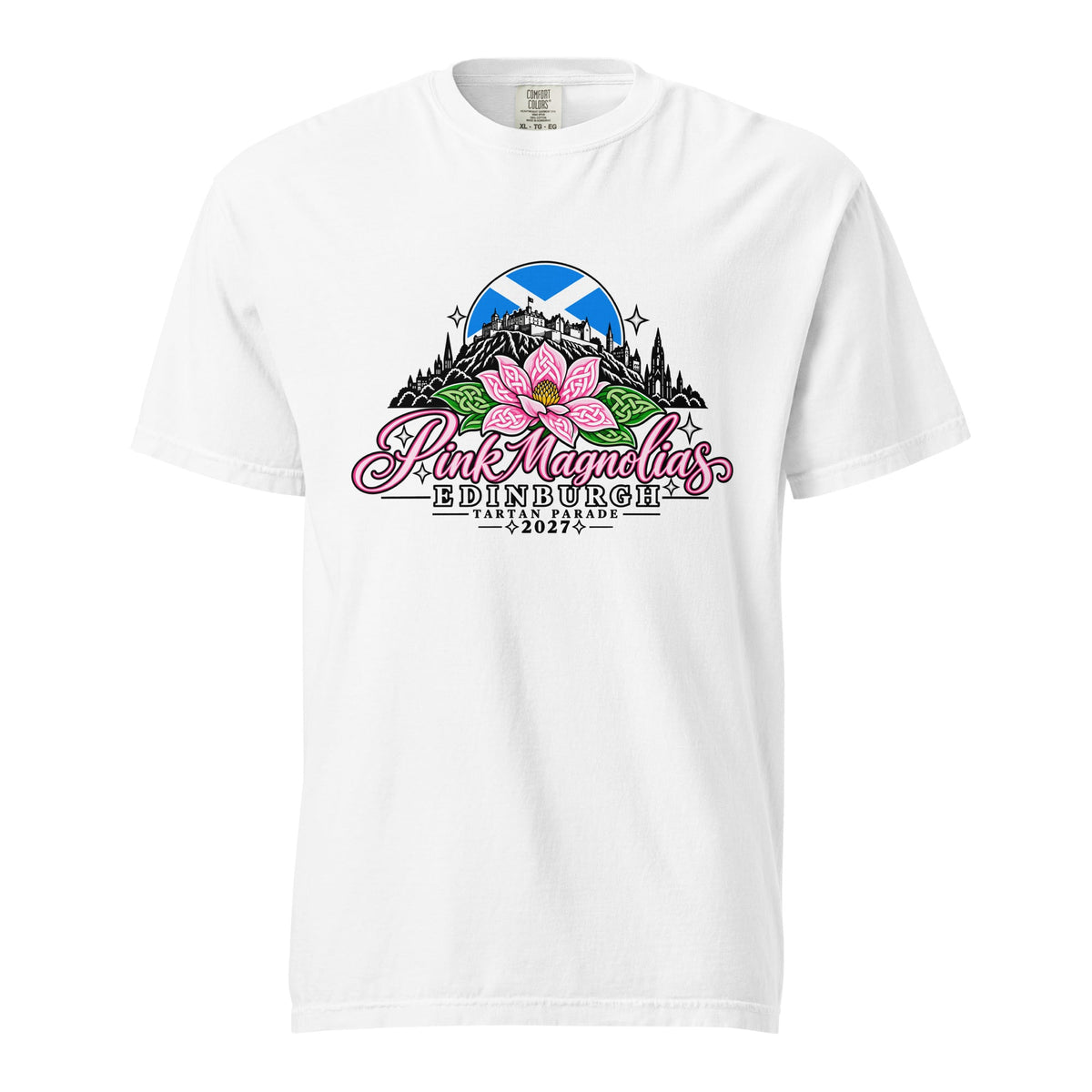 Signature | Comfort Colors T-Shirt | Pink Magnolias Dance | Vanguard Logo
