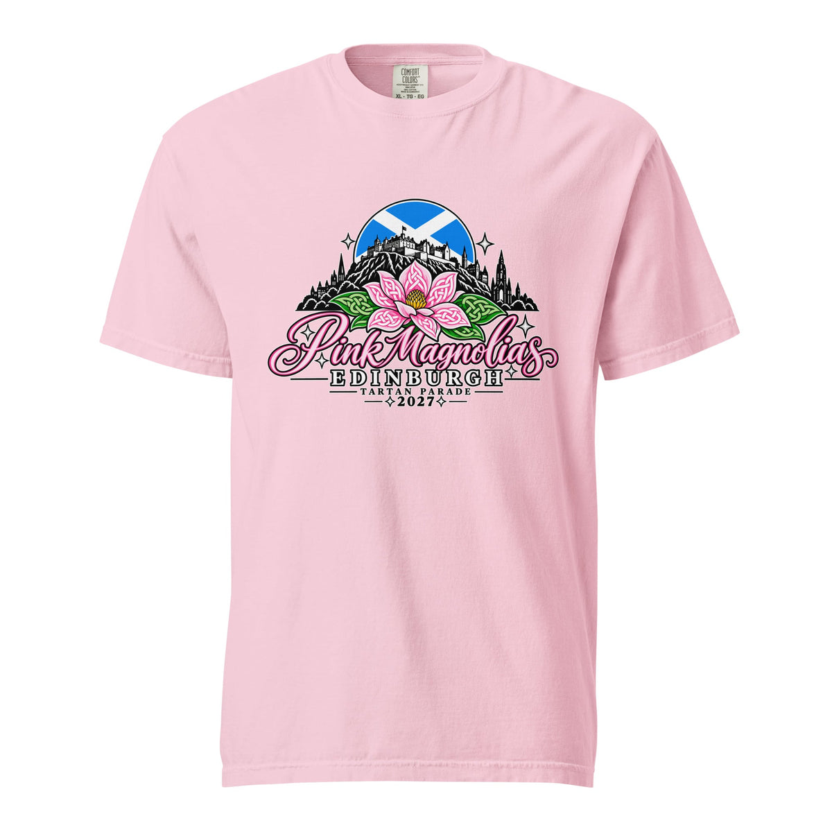 Signature | Comfort Colors T-Shirt | Pink Magnolias Dance | Vanguard Logo